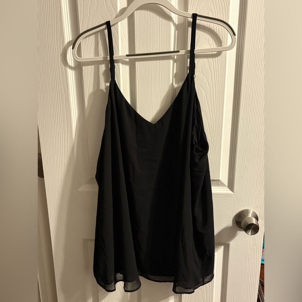 Torrid Black Sophie Chiffon Top